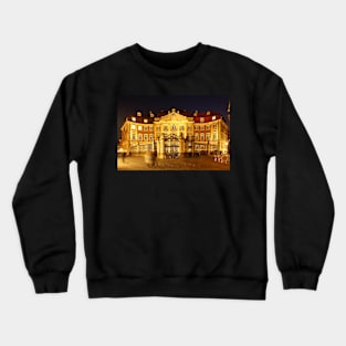 Erbdrostenhof, night, Münster, city, Westphalia Crewneck Sweatshirt